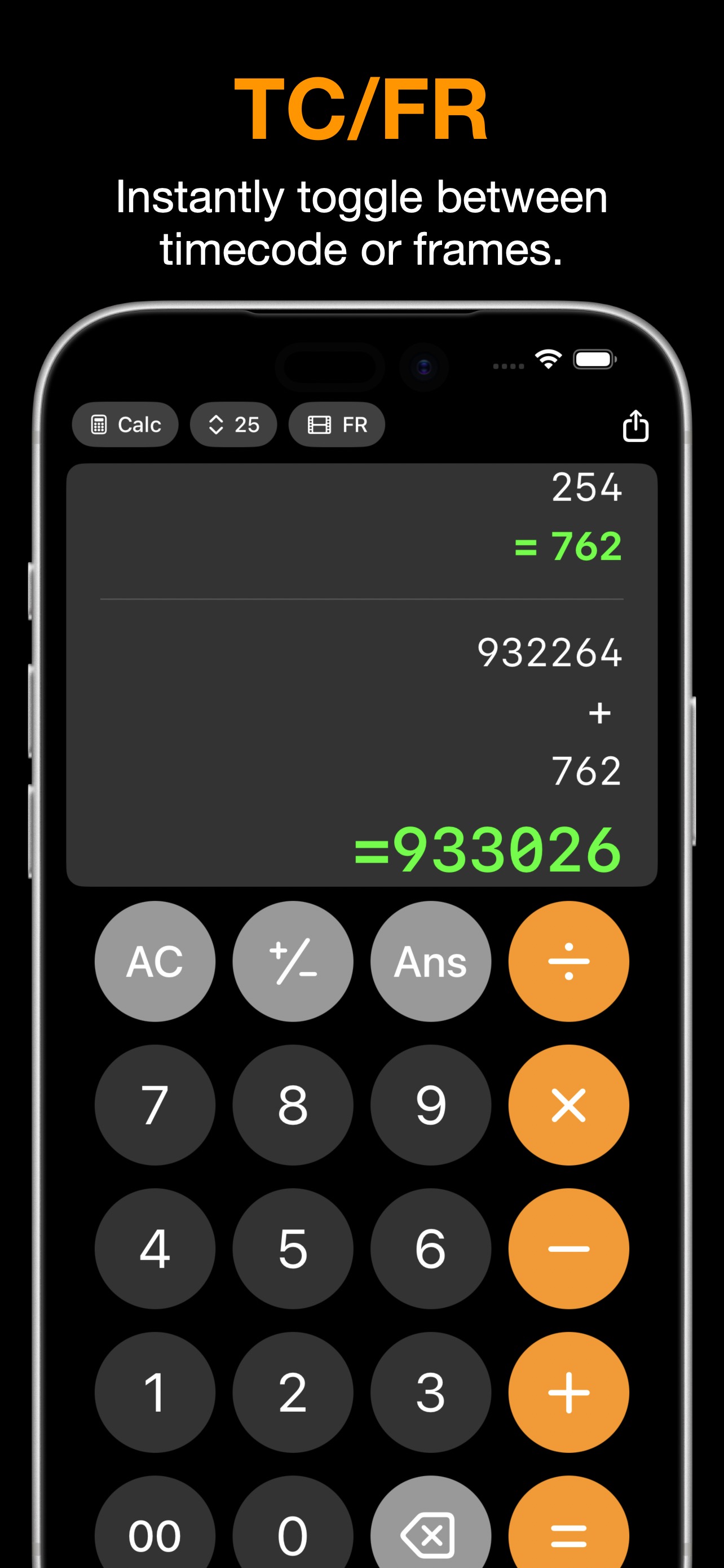 PostCode: Timecode and frame counts